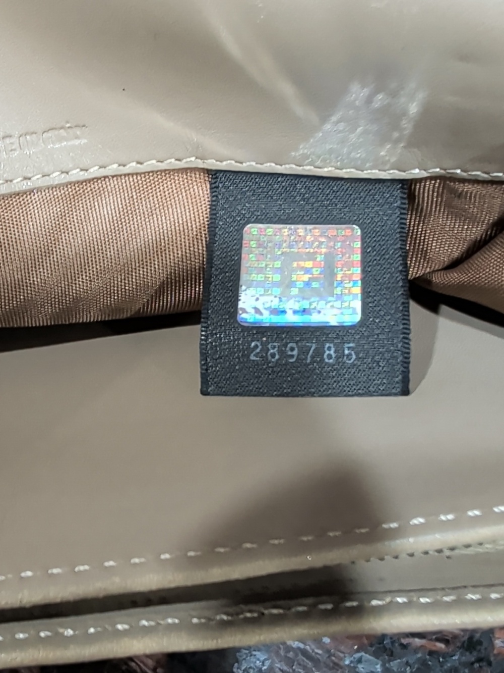 Fendi Beige Zucca Canvas Fold Wallet with Taupe Trim - Picture 14 of 16